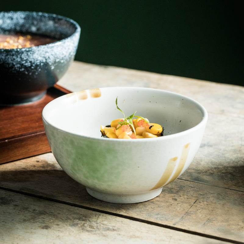 Household Simple Ceramic Tableware Soup Bowl - Mubimart