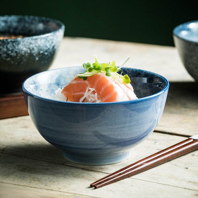 Household Simple Ceramic Tableware Soup Bowl - Mubimart