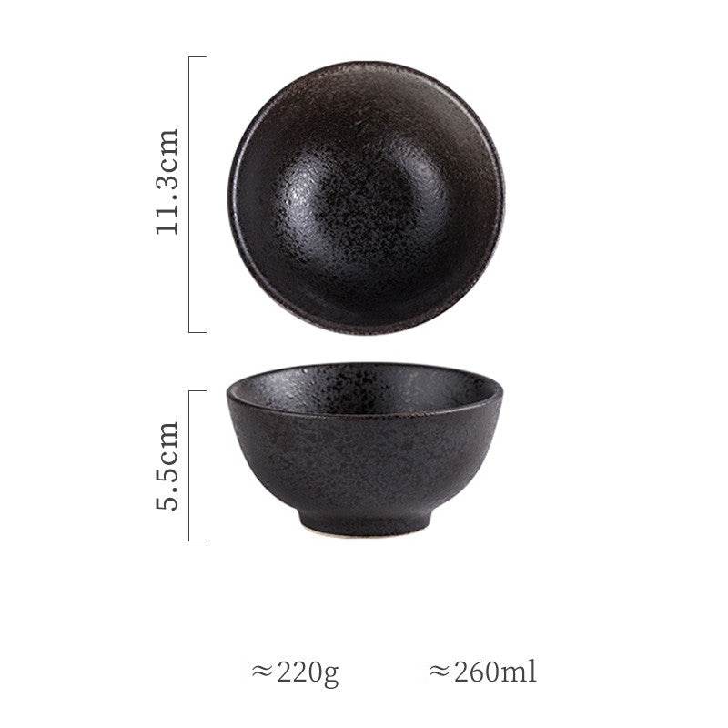Household Simple Ceramic Tableware Soup Bowl - Mubimart