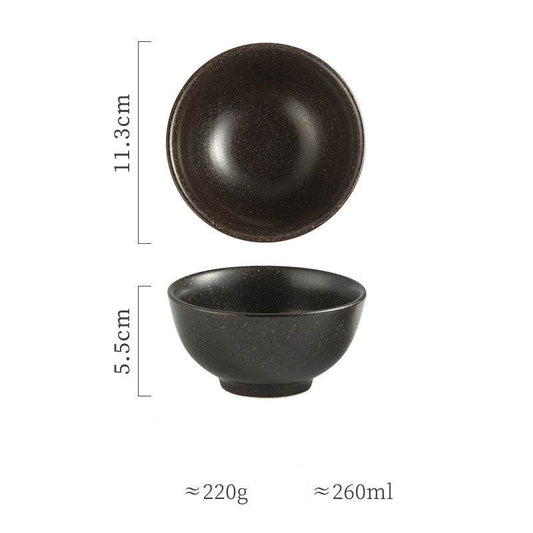 Household Simple Ceramic Tableware Soup Bowl - Mubimart