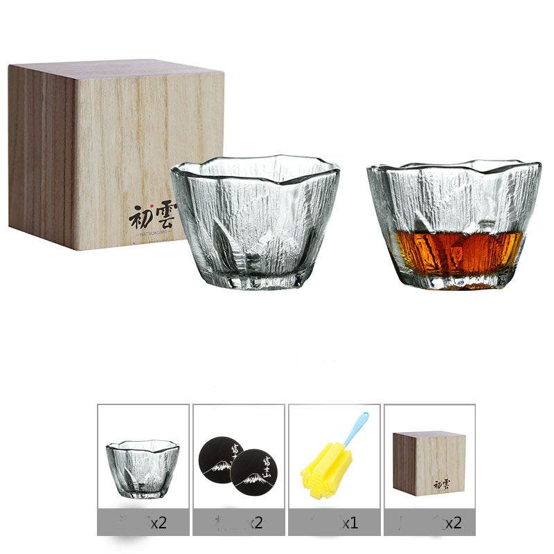Household Simple Crystal Glass Whiskey Glass - Mubimart