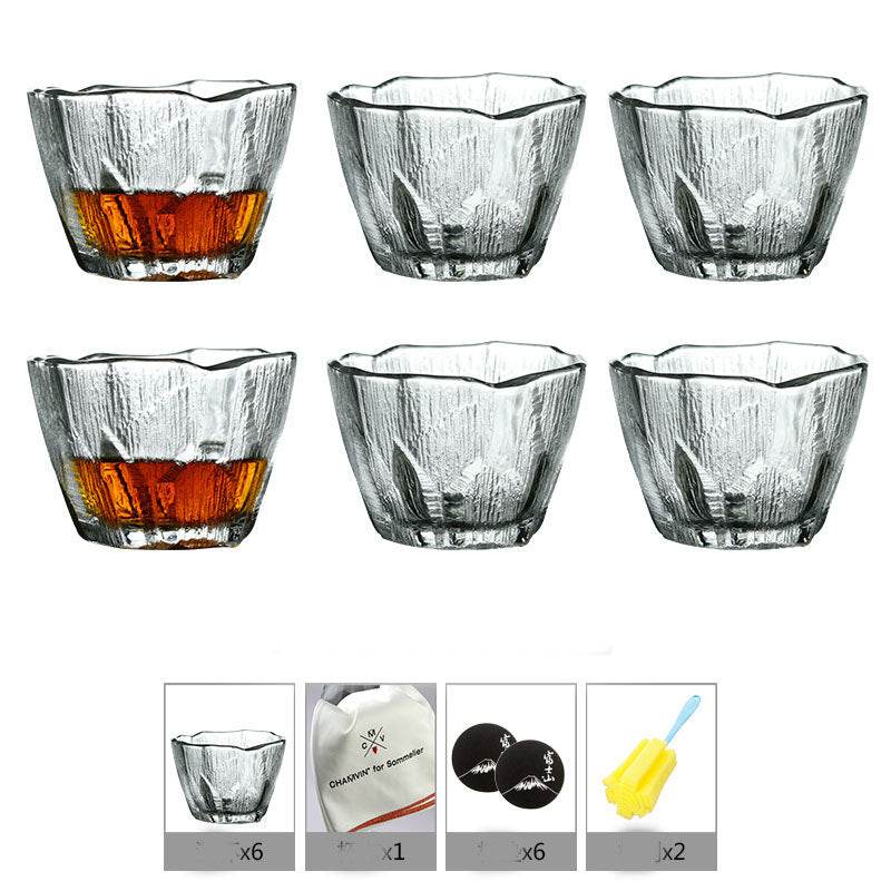 Household Simple Crystal Glass Whiskey Glass - Mubimart