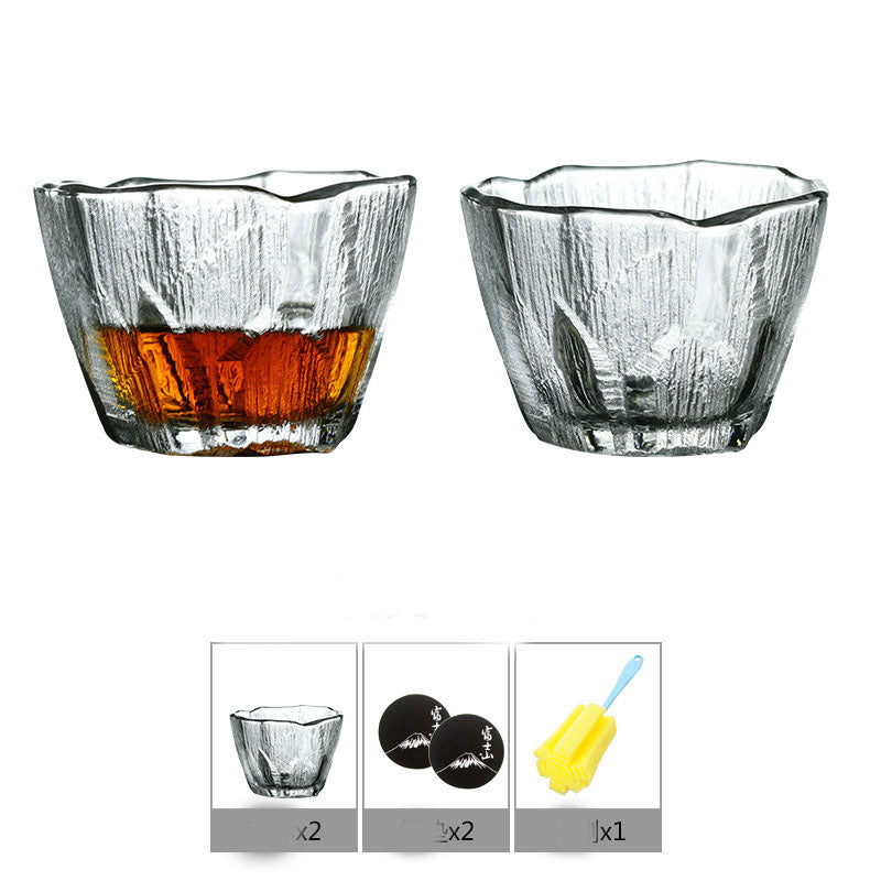 Household Simple Crystal Glass Whiskey Glass - Mubimart -  