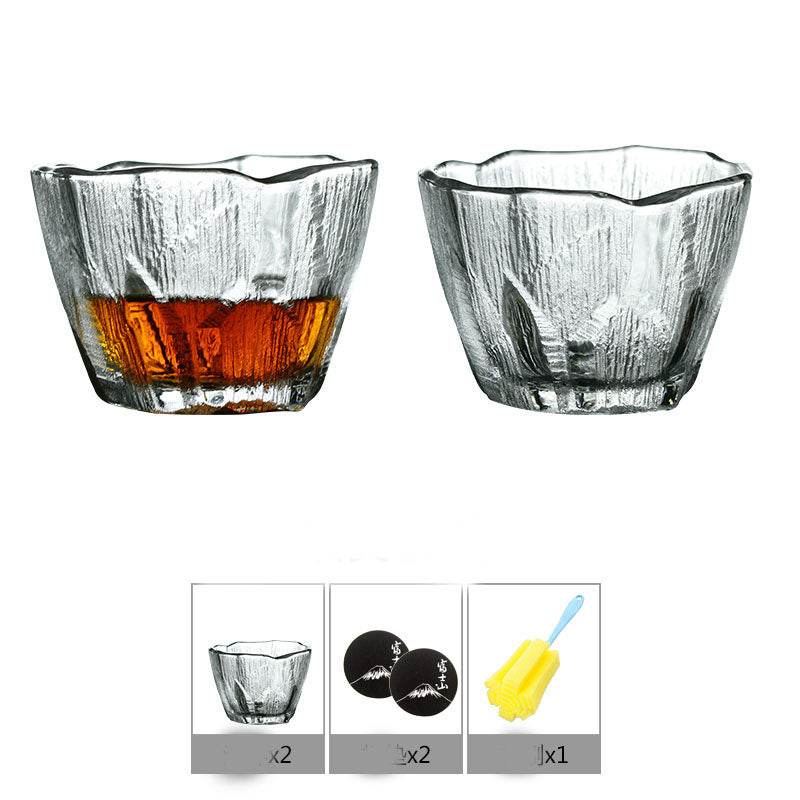 Household Simple Crystal Glass Whiskey Glass - Mubimart