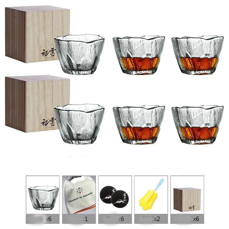 Household Simple Crystal Glass Whiskey Glass - Mubimart -  