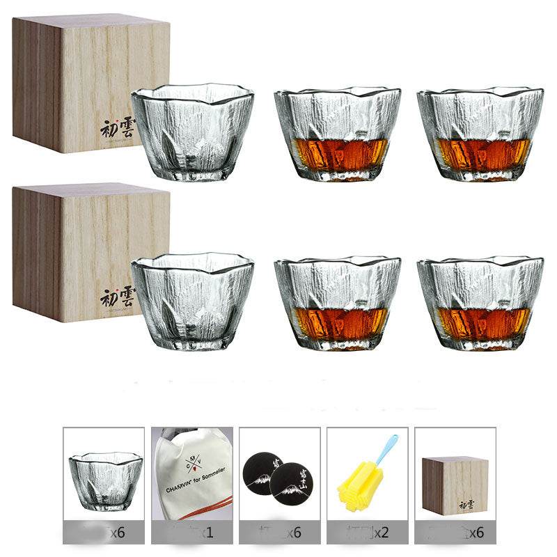 Household Simple Crystal Glass Whiskey Glass - Mubimart