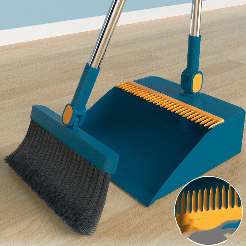 Household Simple Folding Can Be A Dustpan Set Of Broom - Mubimart - Broom 