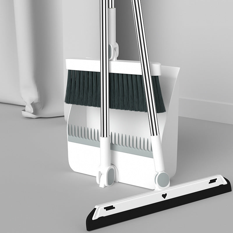 Household Simple Folding Can Be A Dustpan Set Of Broom - Mubimart -  