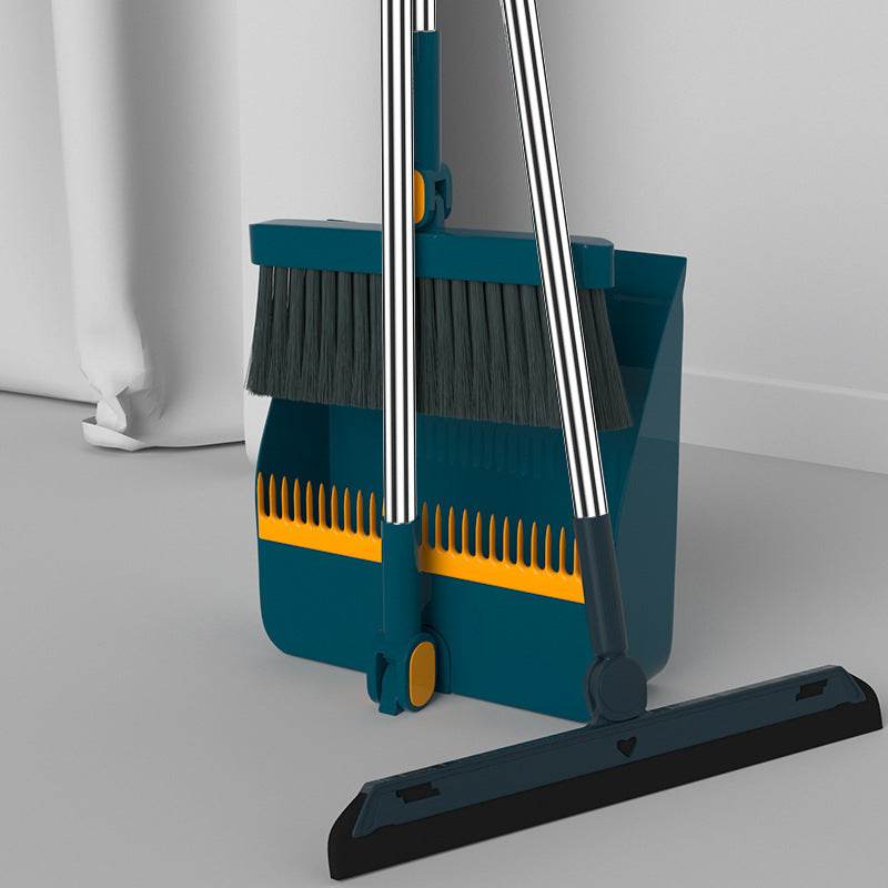 Household Simple Folding Can Be A Dustpan Set Of Broom - Mubimart