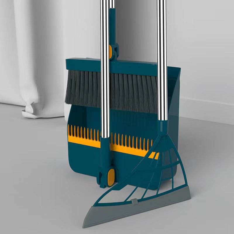Household Simple Folding Can Be A Dustpan Set Of Broom - Mubimart