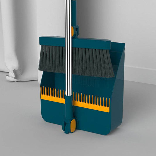 Household Simple Folding Can Be A Dustpan Set Of Broom - Mubimart