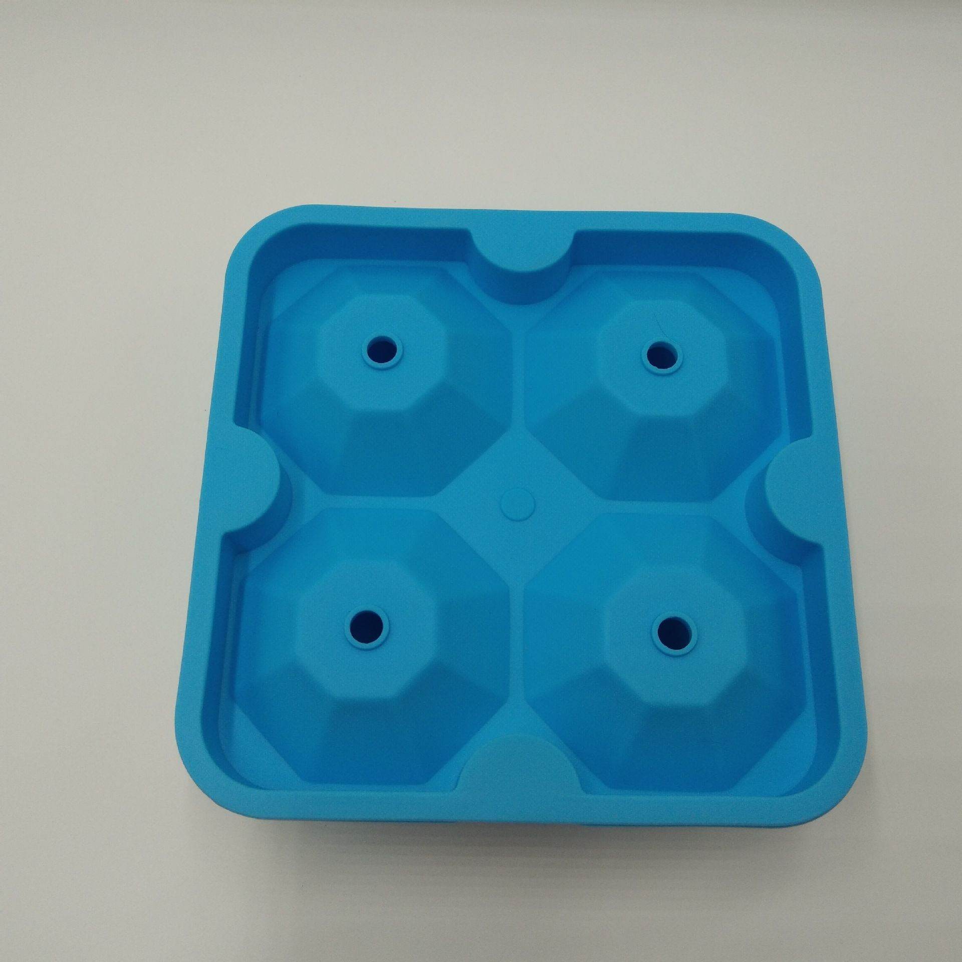 Household Simple Silicone Four-hole Ice Maker - Mubimart
