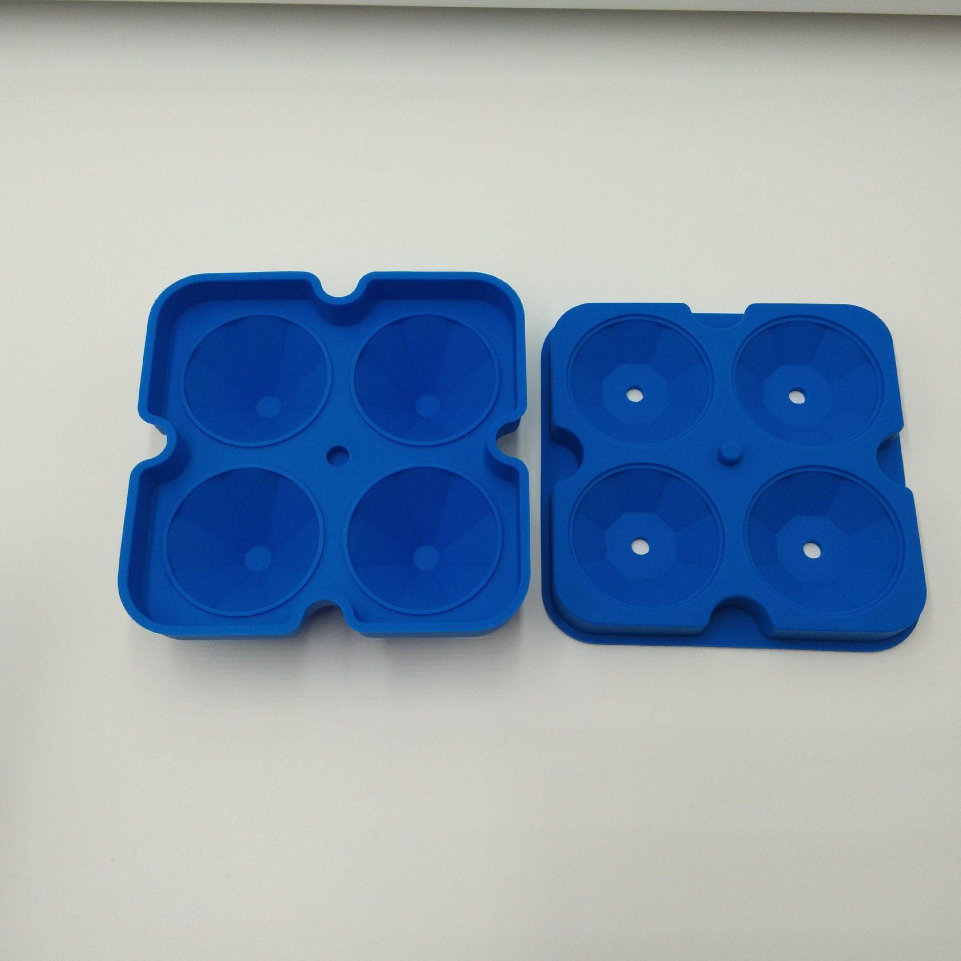 Household Simple Silicone Four-hole Ice Maker - Mubimart