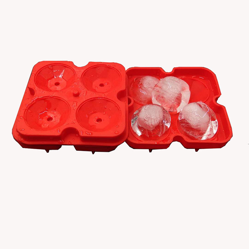 Household Simple Silicone Four-hole Ice Maker - Mubimart -  