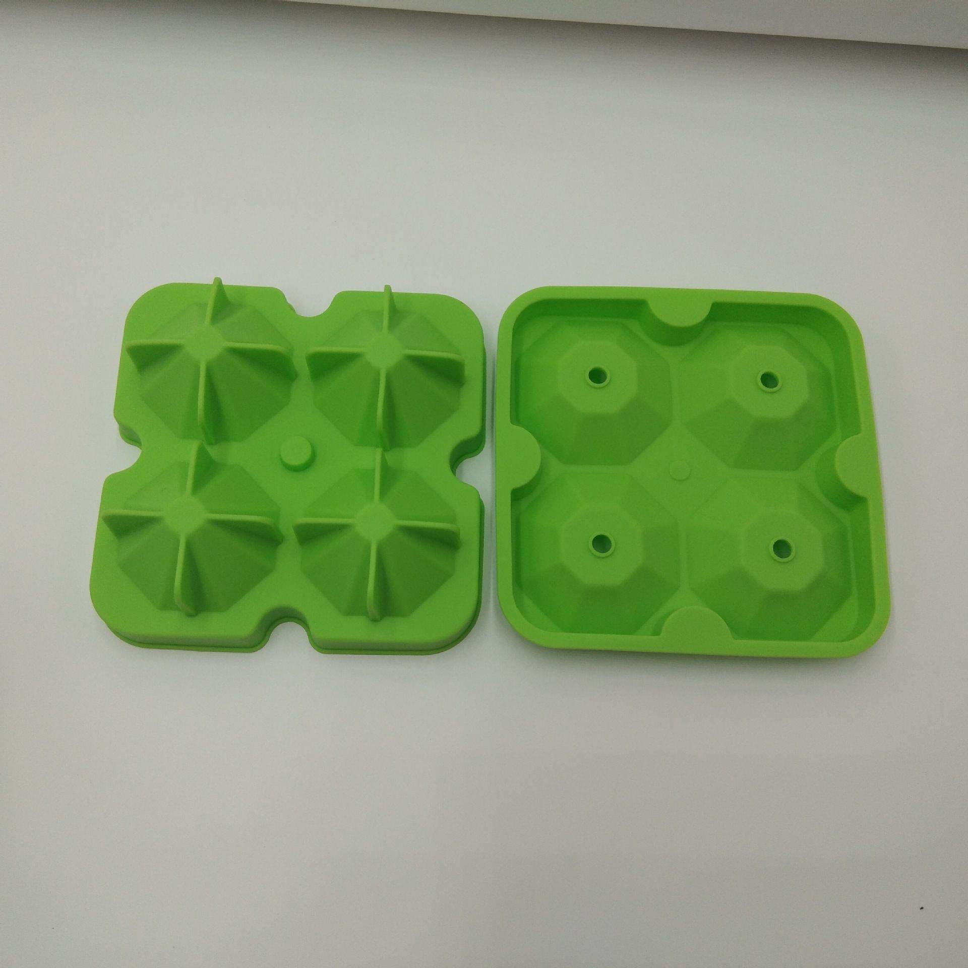 Household Simple Silicone Four-hole Ice Maker - Mubimart