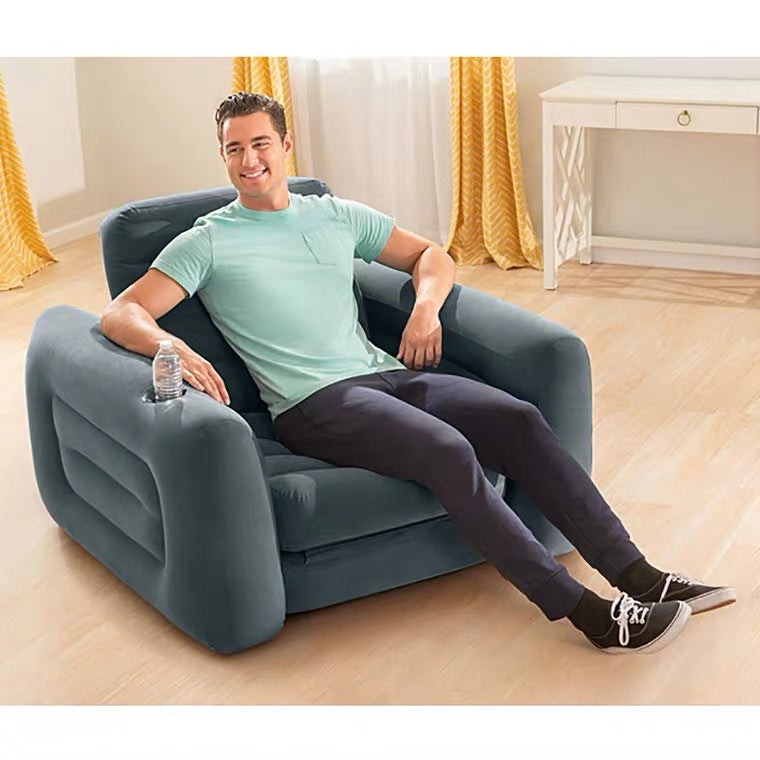 Household Single Folding Inflatable Sofa Recliner - Mubimart - Furniture 