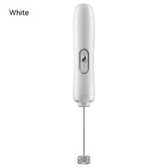 Household Small Electric Milk Frother Wireless Handheld Cream Egg Beater Semi-Automatic Coffee Mixer Milk Frother - Mubimart -  