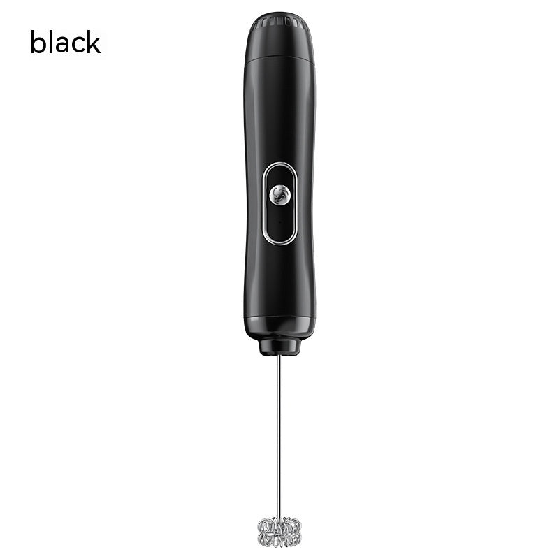 Household Small Electric Milk Frother Wireless Handheld Cream Egg Beater Semi-Automatic Coffee Mixer Milk Frother - Mubimart -  