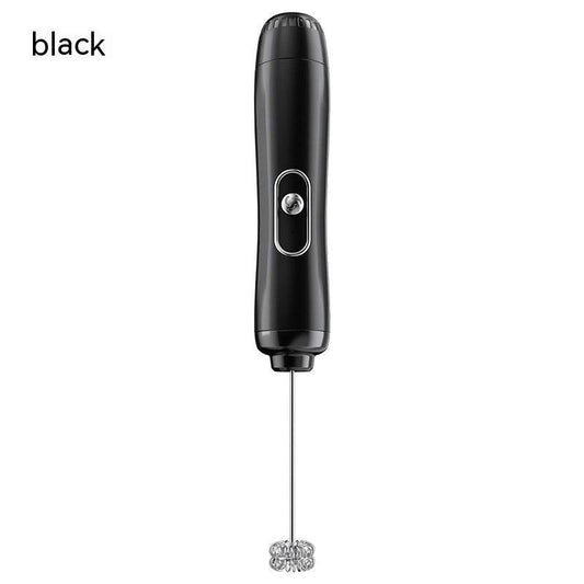 Household Small Electric Milk Frother Wireless Handheld Cream Egg Beater Semi-Automatic Coffee Mixer Milk Frother - Mubimart