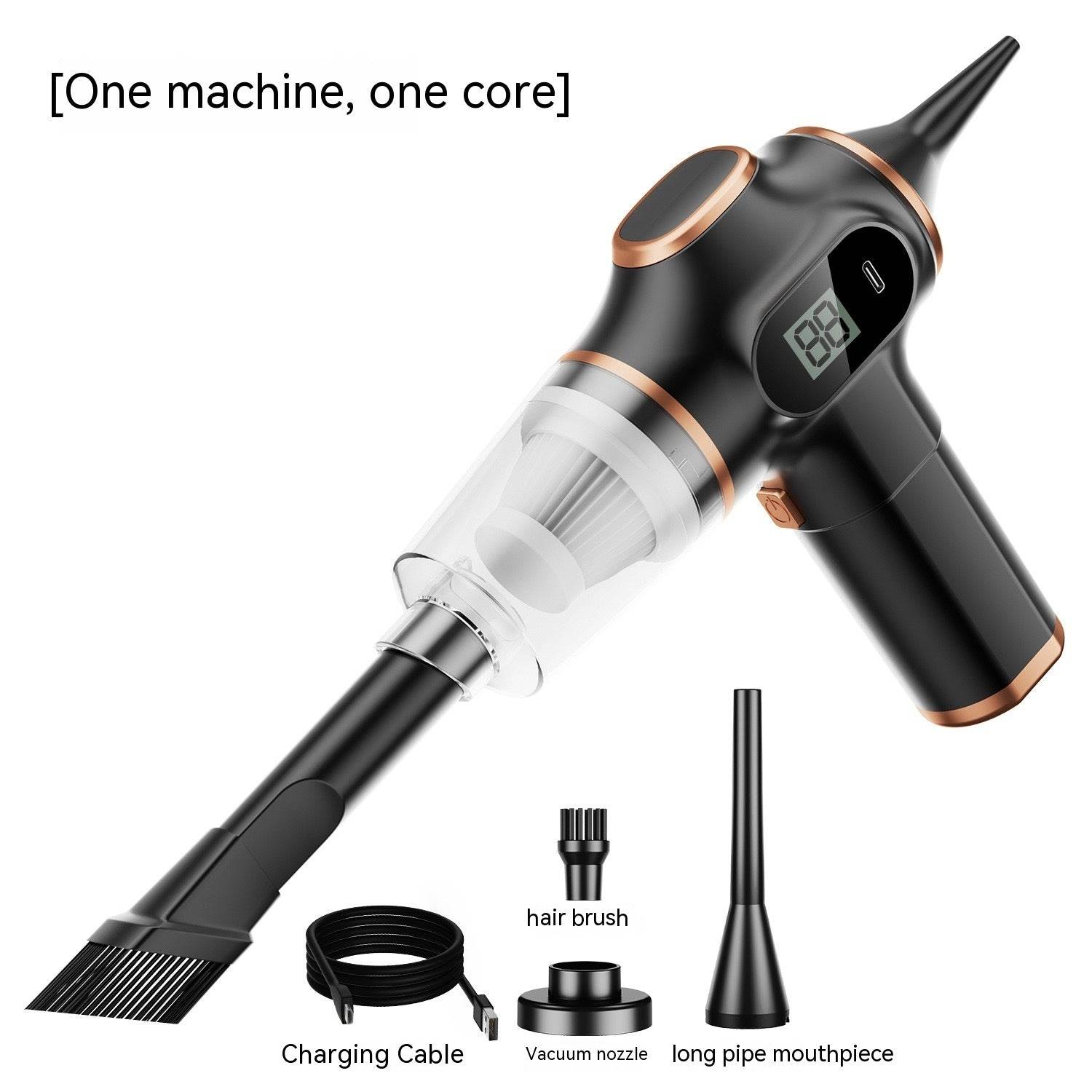 Household Small Rechargeable High-power Car Hand Vacuum Cleaner - Mubimart