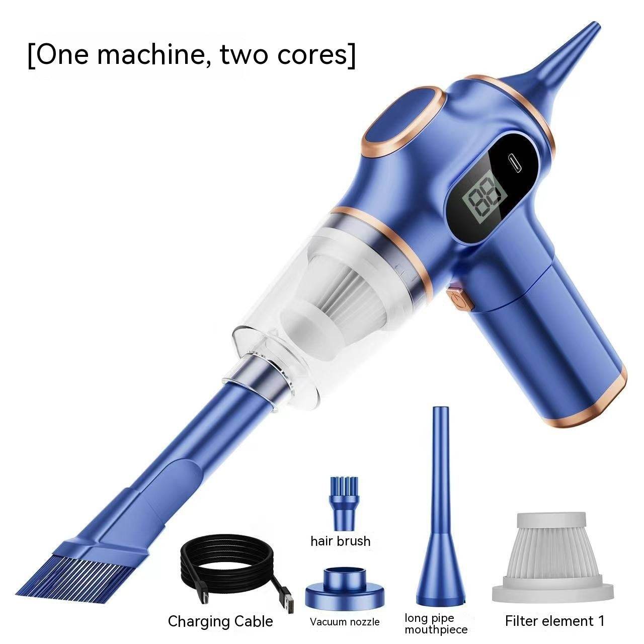 Household Small Rechargeable High-power Car Hand Vacuum Cleaner - Mubimart