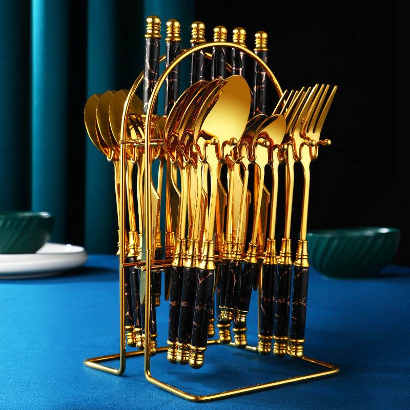 Household Stainless Steel Western Tableware Set - Mubimart