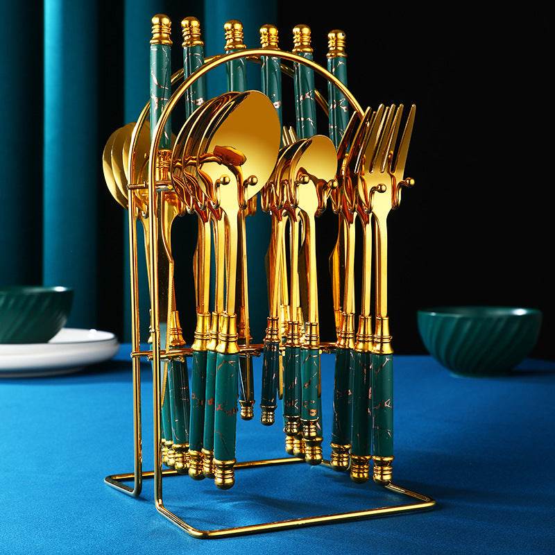 Household Stainless Steel Western Tableware Set - Mubimart