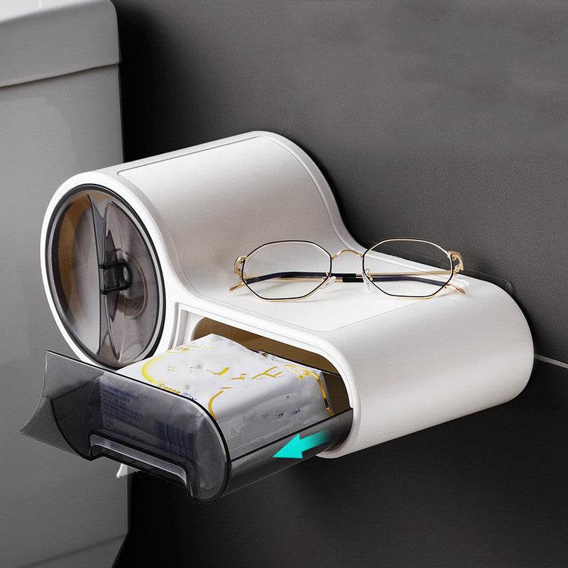 Household Toilet Paper Towel Holder Toilet is Free of Punching - Mubimart