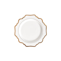 Household White Gold Sunflower Dinner Plate - Mubimart -  