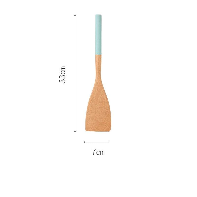 Household beech spatula wood spatula - Mubimart