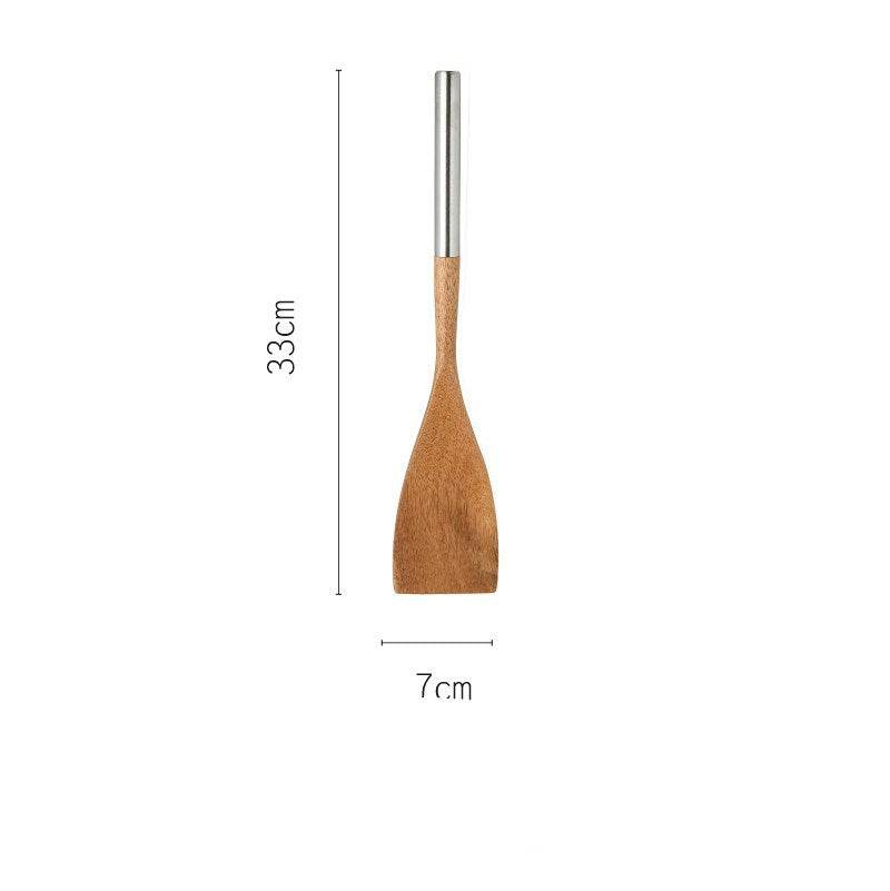 Household beech spatula wood spatula - Mubimart