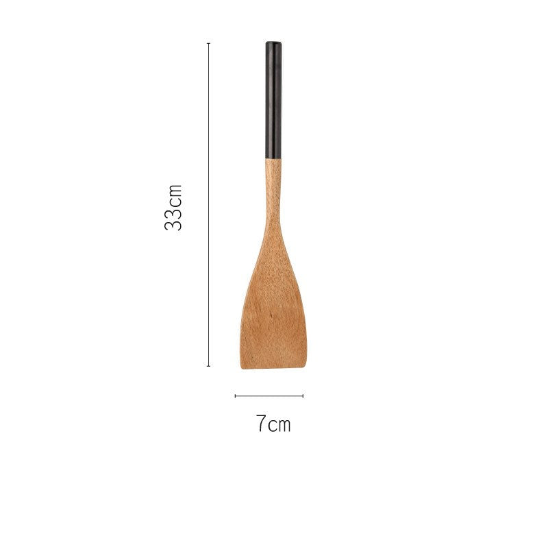 Household beech spatula wood spatula - Mubimart -  