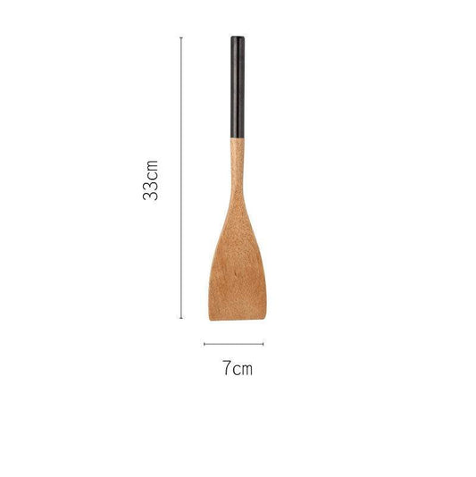 Household beech spatula wood spatula - Mubimart