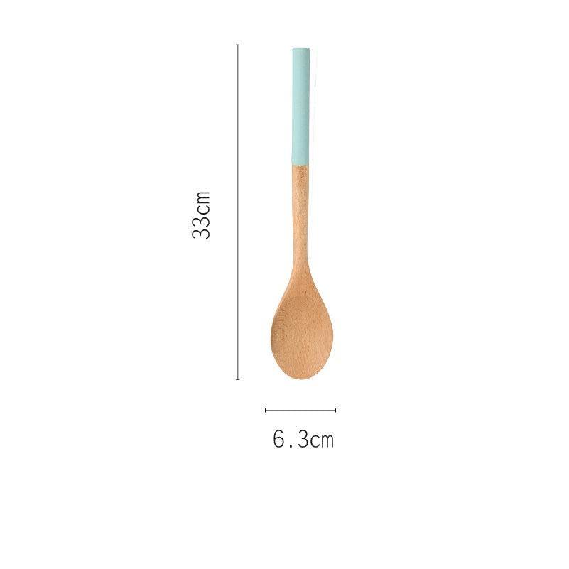 Household beech spatula wood spatula - Mubimart