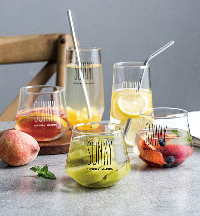 Household glass water cup juice cup - Mubimart