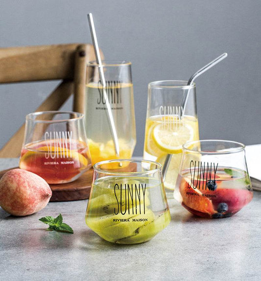 Household glass water cup juice cup - Mubimart