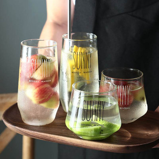 Household glass water cup juice cup - Mubimart