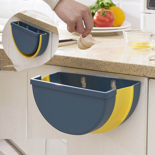 Household hanging folding trash can - Mubimart