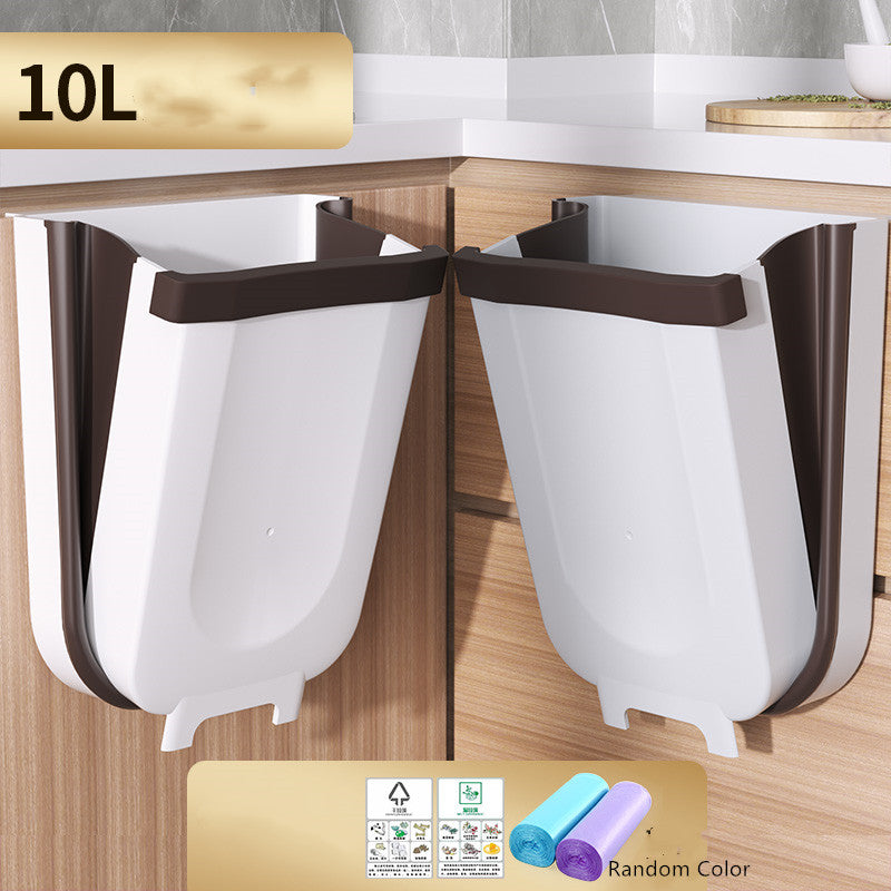 Household hanging folding trash can - Mubimart -  