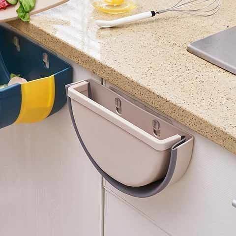 Household hanging folding trash can - Mubimart