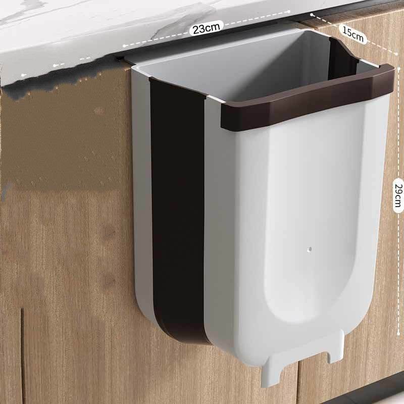Household hanging folding trash can - Mubimart