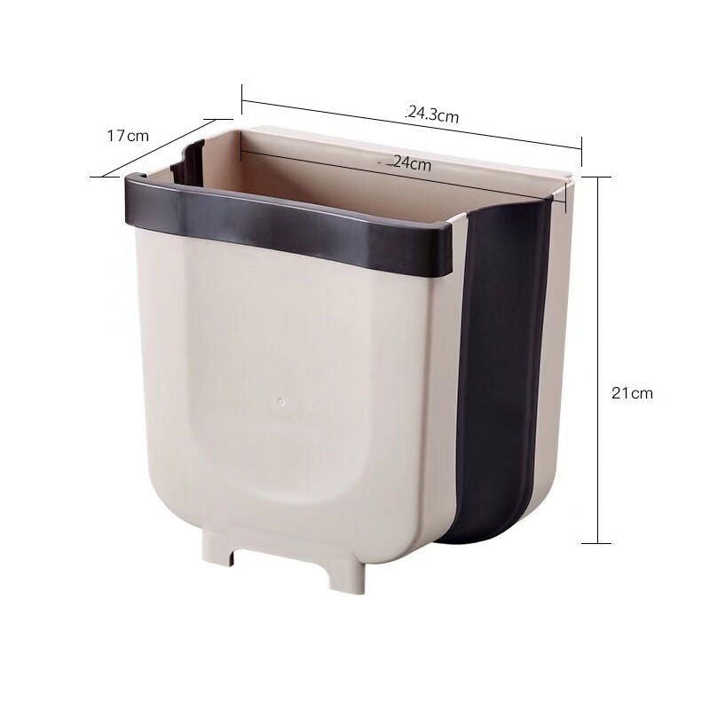 Household hanging folding trash can - Mubimart -  