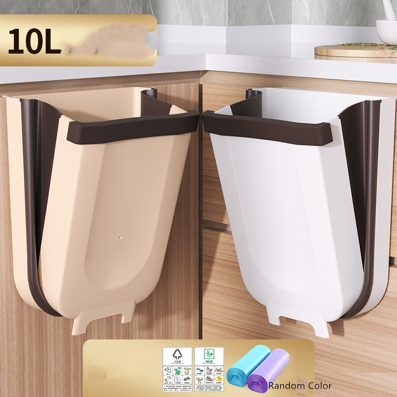 Household hanging folding trash can - Mubimart -  