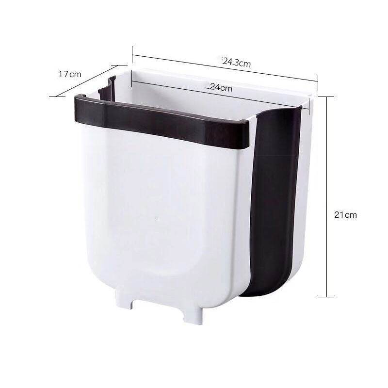Household hanging folding trash can - Mubimart
