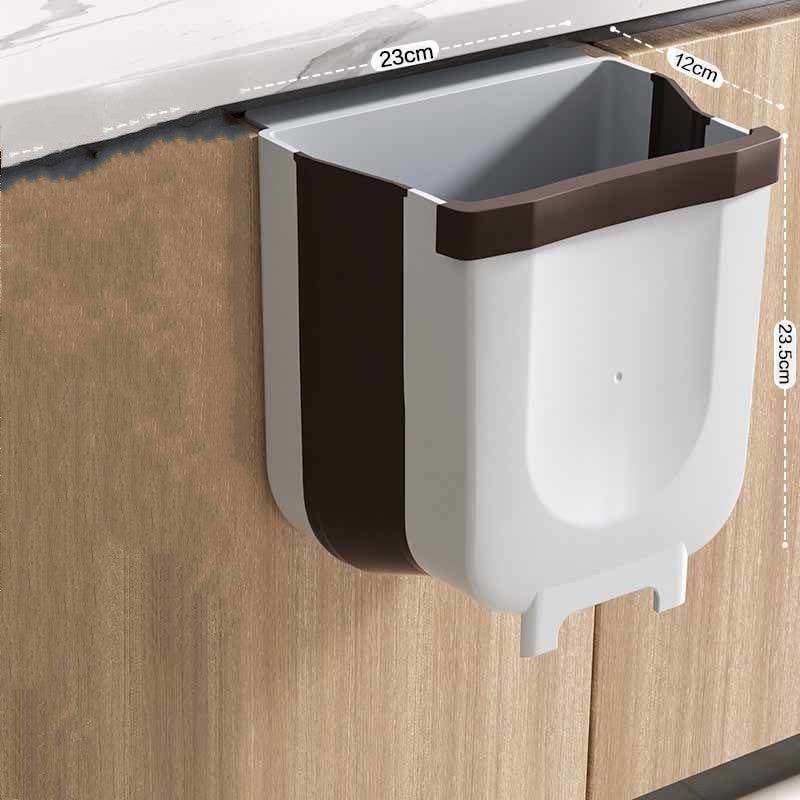 Household hanging folding trash can - Mubimart