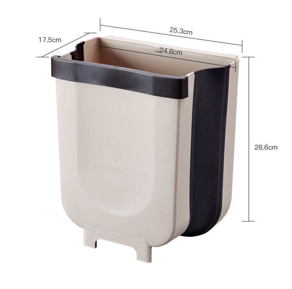 Household hanging folding trash can - Mubimart