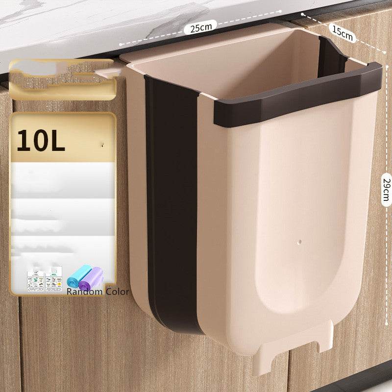 Household hanging folding trash can - Mubimart