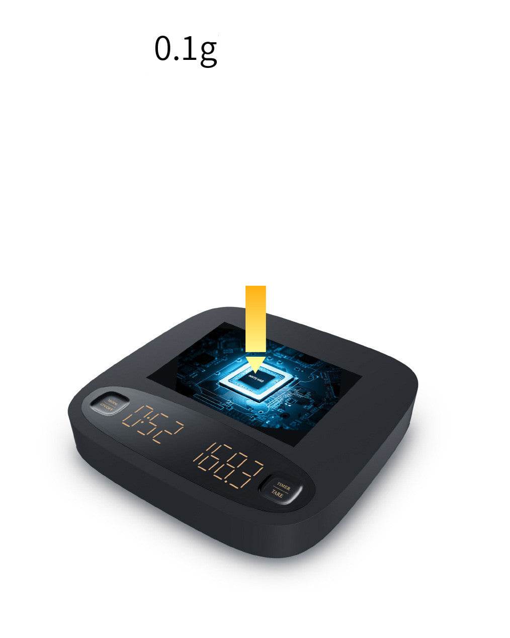 Household kitchen Scale Rechargeable Food Coffee Scale Mini Roast Weighing Coffee Electronic Scale - Mubimart