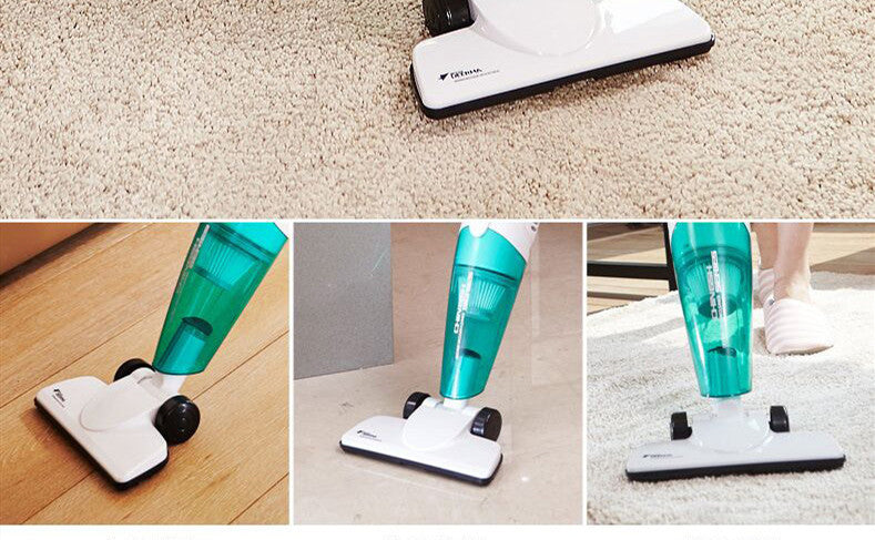 Household small push rod hand-held strong vacuum cleaner - Mubimart -  