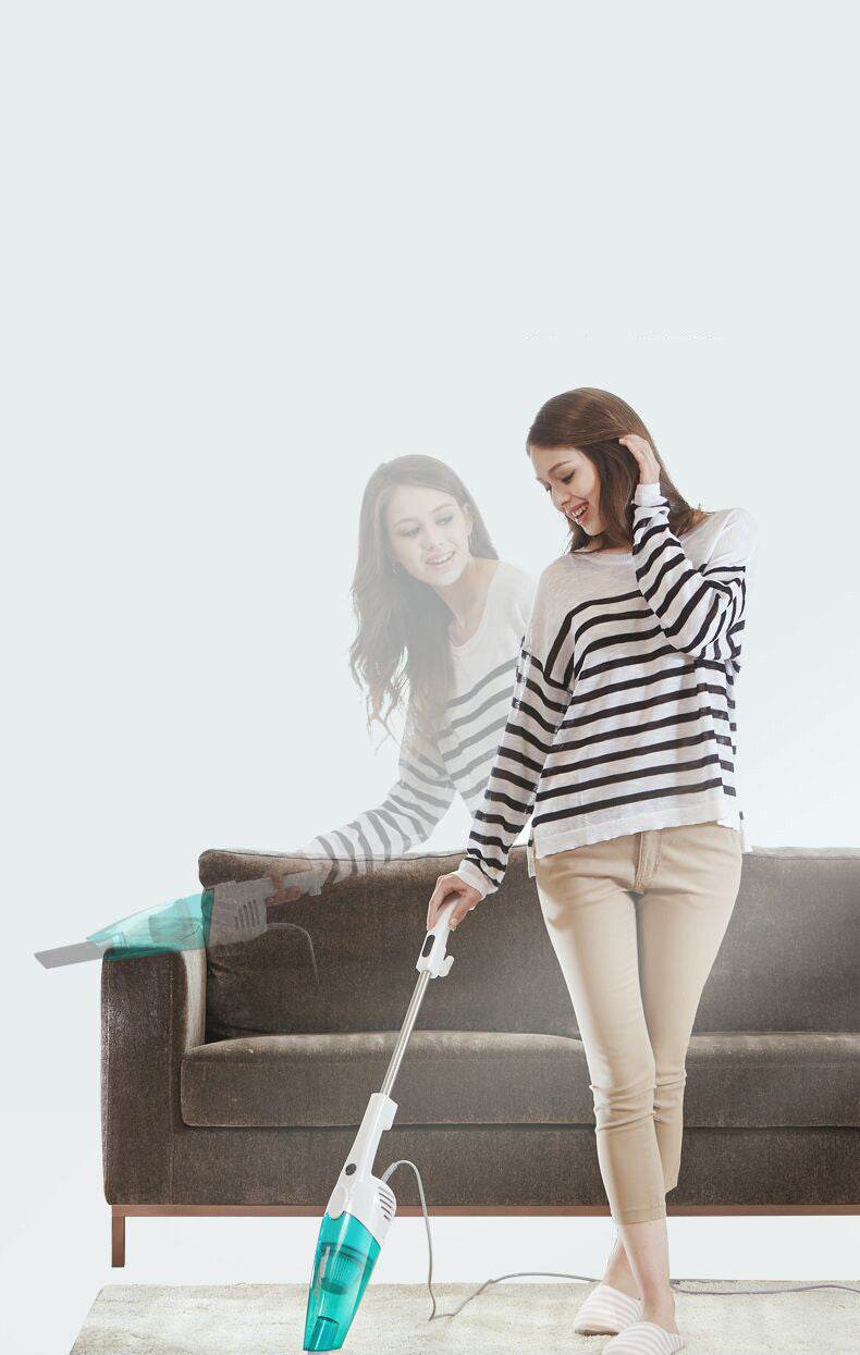 Household small push rod hand-held strong vacuum cleaner - Mubimart
